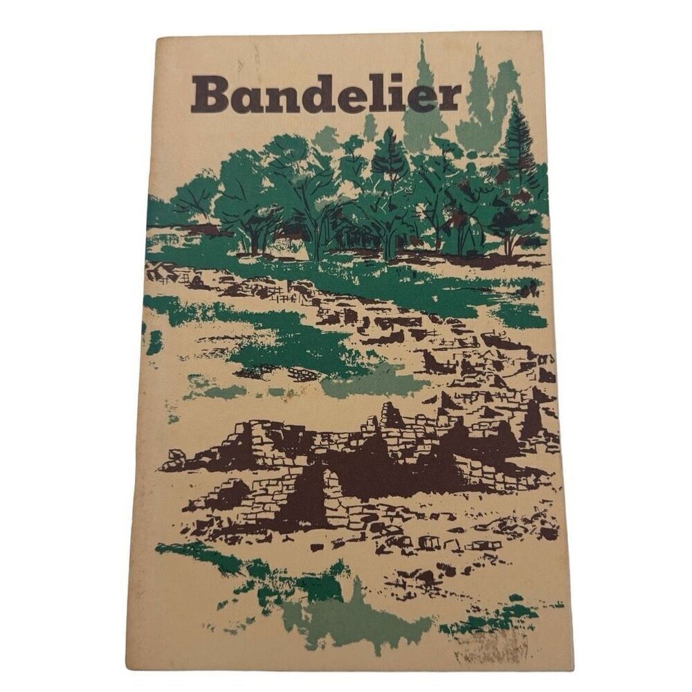 Vintage 1961 Booklet Brochure Bandelier National Monument Kittredge A Wing